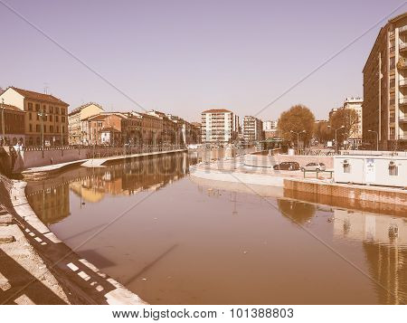 Retro Looking Milan Darsena