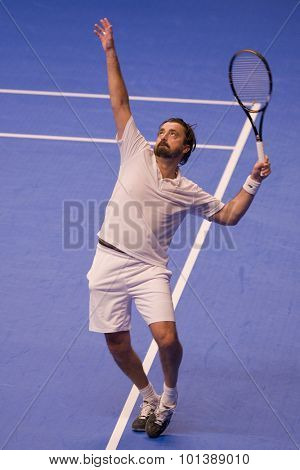 LONDON, ENGLAND. 04 DECEMBER 2009 -   Henri Leconte (FRA) during the AEGON Masters Tennis, Royal Albert Hall, London.