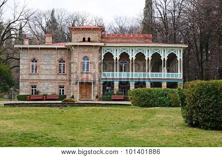 Tsinandali,Georgia-March,03 2015:House Museum of Alexander Chavchavadze in the village of Tsinandali