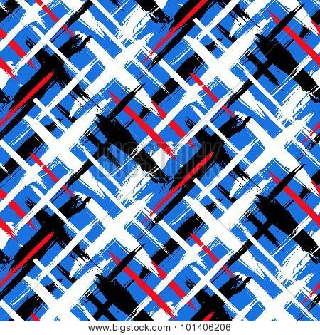 Pattern with stripes and crosses