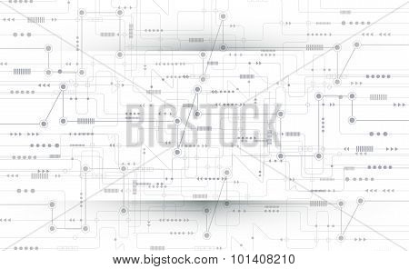 Vector illustration Abstract futuristic circuit board