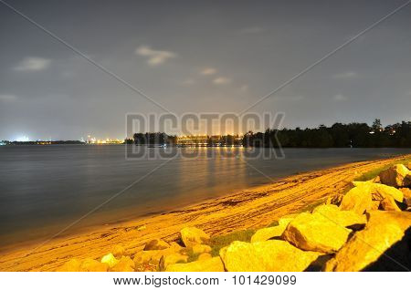 Yishun north coast in the stillness of the night