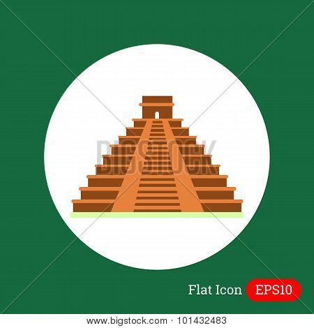 Maya pyramid icon