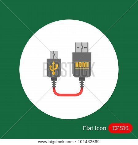 Mini USB to HDMI cable