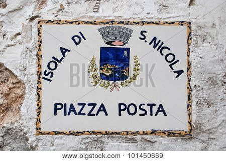 ceramic street sign
