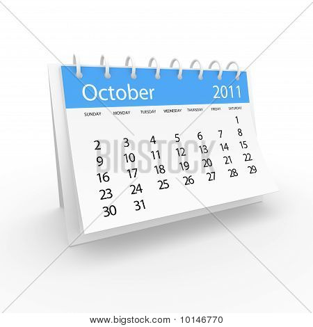 Calendrier 2001 octobre