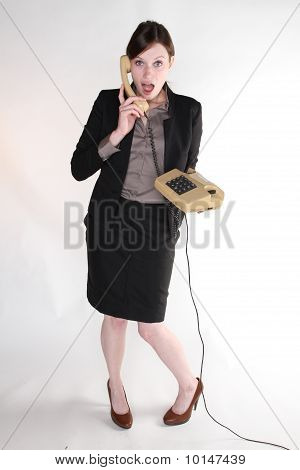 Mujer con teléfono
