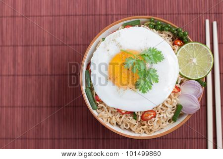 Noodle Food On Top View