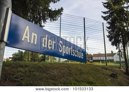 Areal Of The Sportschule In Werdau, Germany, 2015