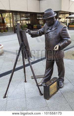 Roskovics Ignac Statue In Budapest