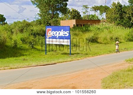 Welcome Sign, Mzuzu, Malawi