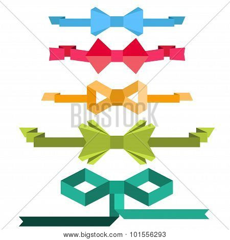 Bows with ribbon