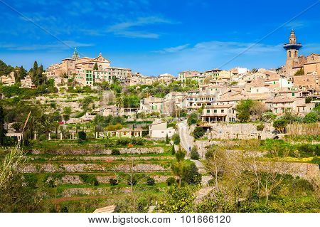 Small Village Valldemossa On The Hill