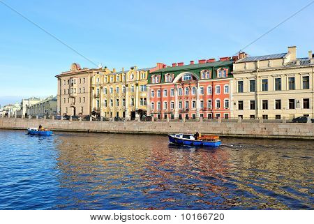 Řeky Fontanka, St.petersburg