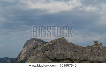Genoese Fortress On A Mountain Top