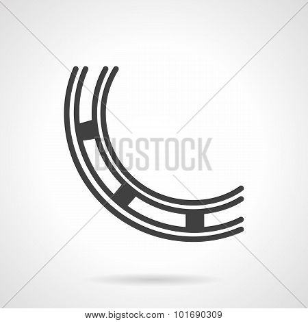 Abstract bearing line vector icon.