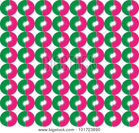 Abstract Round Flowers