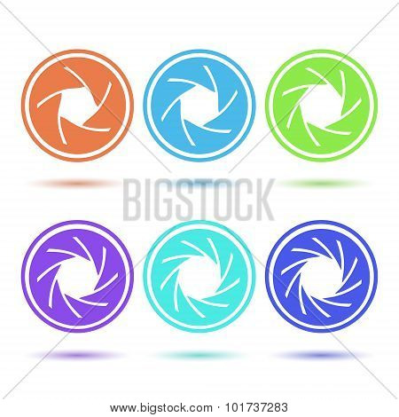 Colored Aperture Icons