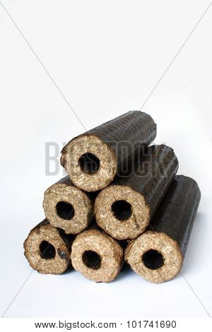 Biomass compressed briquettes