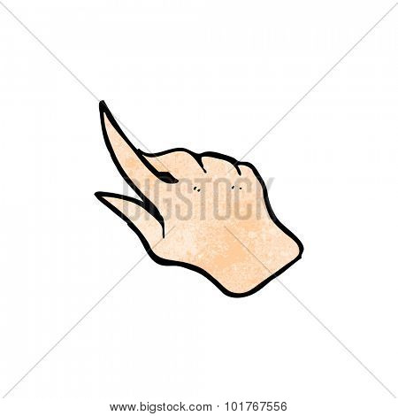 cartoon pointing hand