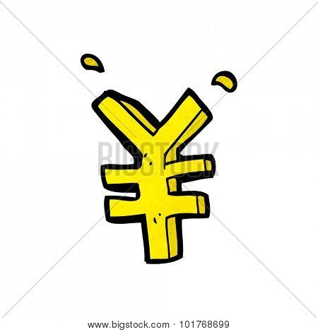 Cartoon Yen Symbol Vector & Photo (Free Trial) | Bigstock