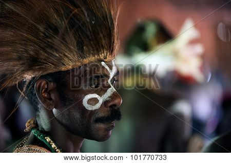 Portrait Of The Asmat Warrior