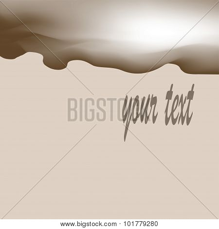 background with wave beige top