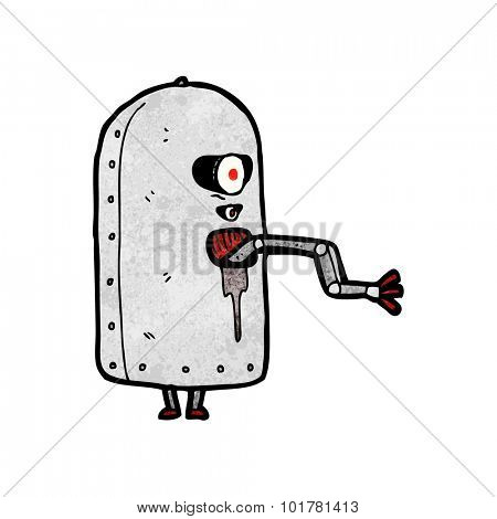 cartoon clunky old robot