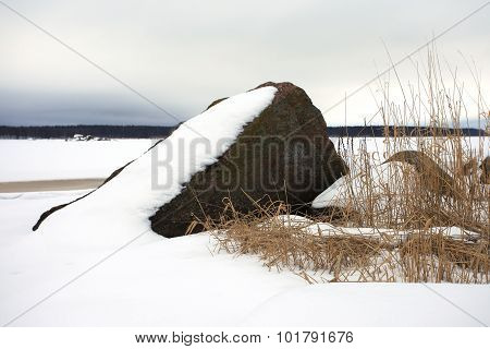 Finsky gulf of the Baltic sea in winter