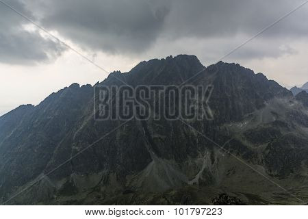Black Storm Clouds Over Gerlach (gerlachovsky Stit)