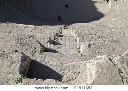 Roman Theatre In Amman, Jordan -- Theatre Was Built The Reign Of Antonius Pius (138-161 Ce), The Lar