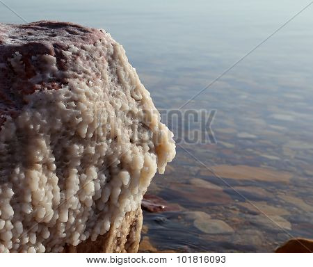 Dead Sea Salt At Jordan, Middle East