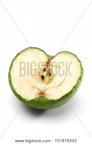 Apple on white background - close-up