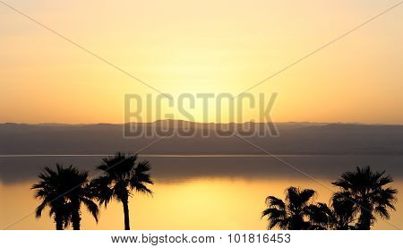 Dead Sea Sunset, Jordan, Middle East