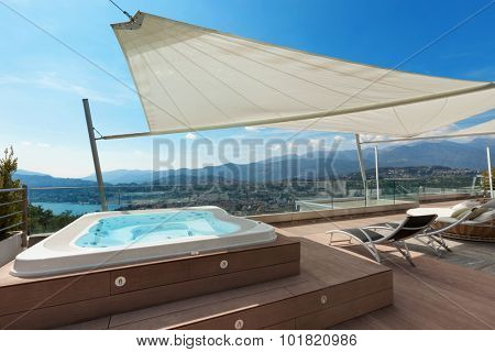 beautiful terrace of penthouse with 