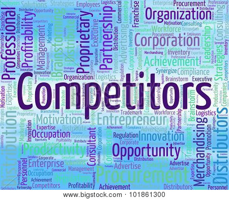 Competitors Word Shows Opponent Wordclouds And Opposition