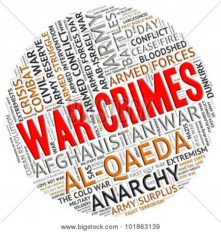 War Crimes Indicates Military Action And Clash
