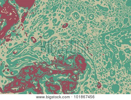 abstract blotch and splash. vector background. red-green color