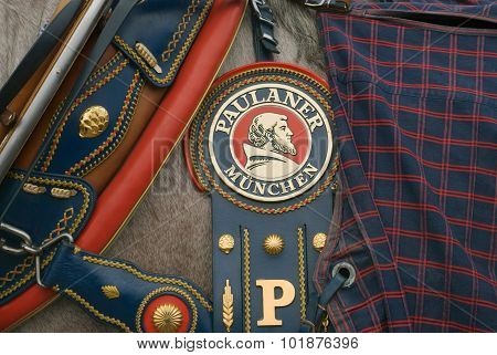 Oktoberfest horse Bridle Paulaner