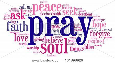 Pray Word Cloud
