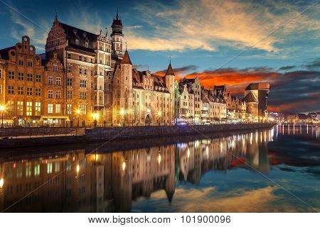 Gdansk At Night