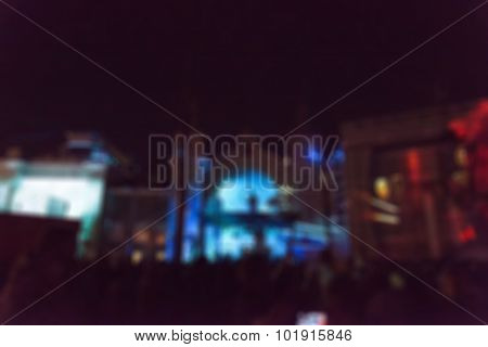 Light projection festival theme blur background