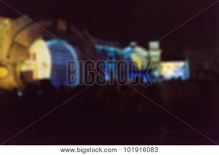 Light projection festival theme blur background