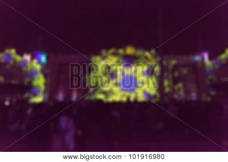 Light projection festival theme blur background