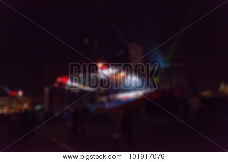 Light projection festival theme blur background