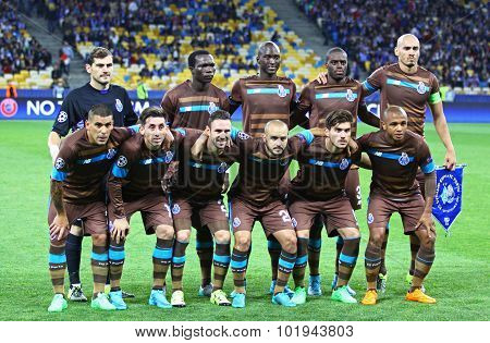 Fc Porto Players Pose For A Group Photo