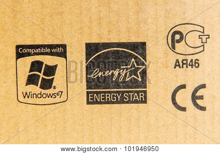 Compatible With Windows 7, Energy Star, Ce Mark And Russian Standard Signs