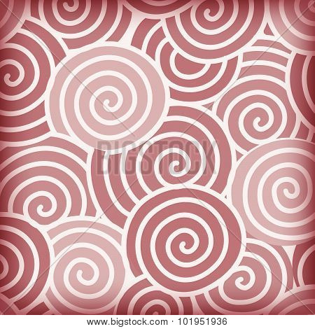 Abstract Brown Curve And Around Circle, Background Vector