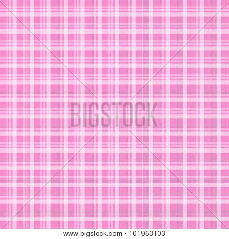 Fabric And Tartan Pink Pattern Background Vector