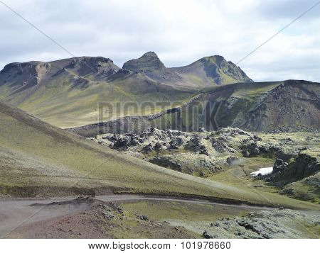 Mountain Scenery In Iceland